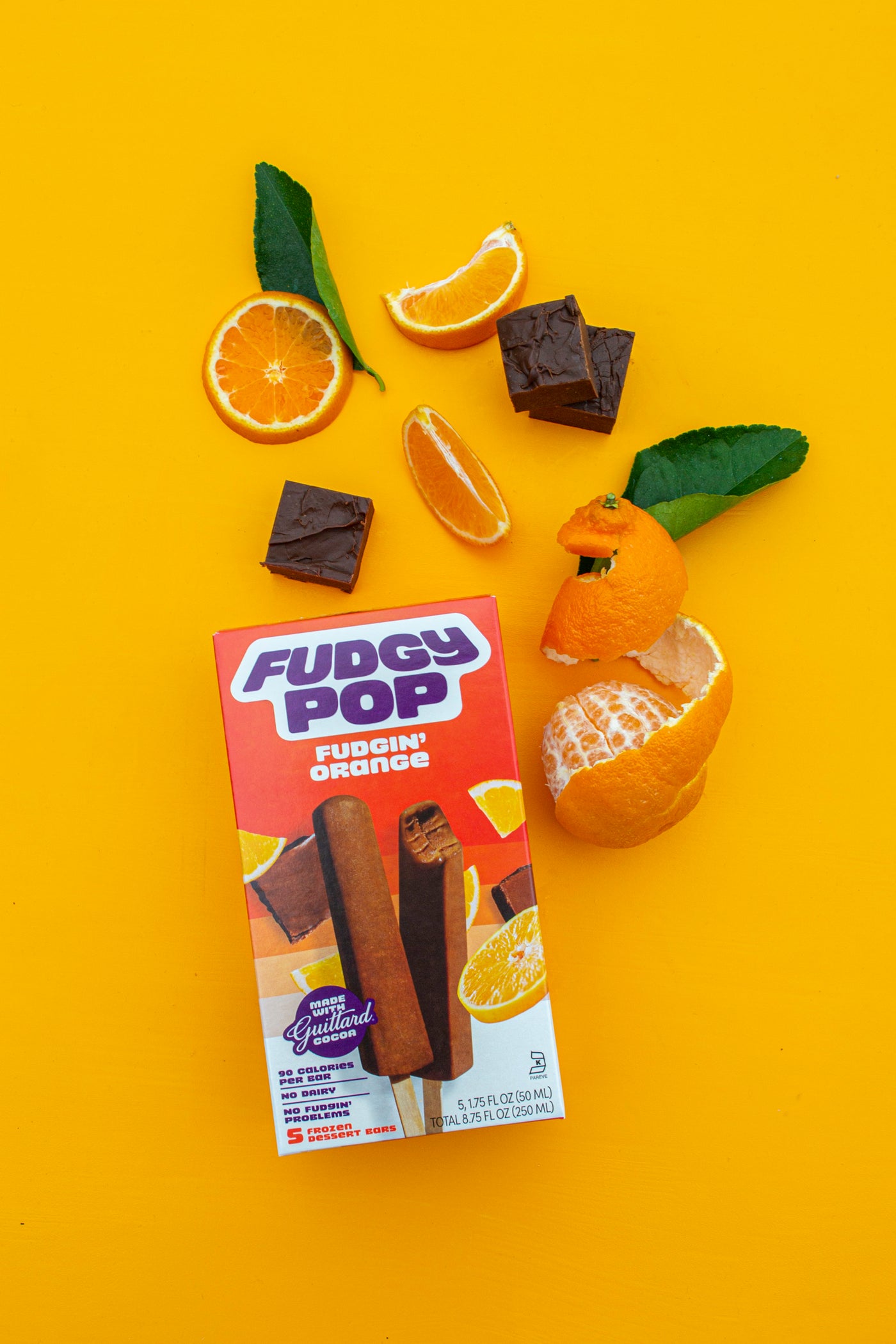 Fudgy Pop Fudgin' Orange with oranges