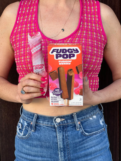Fudgy Pop Fudgin' Berry frozen fudge bars box
