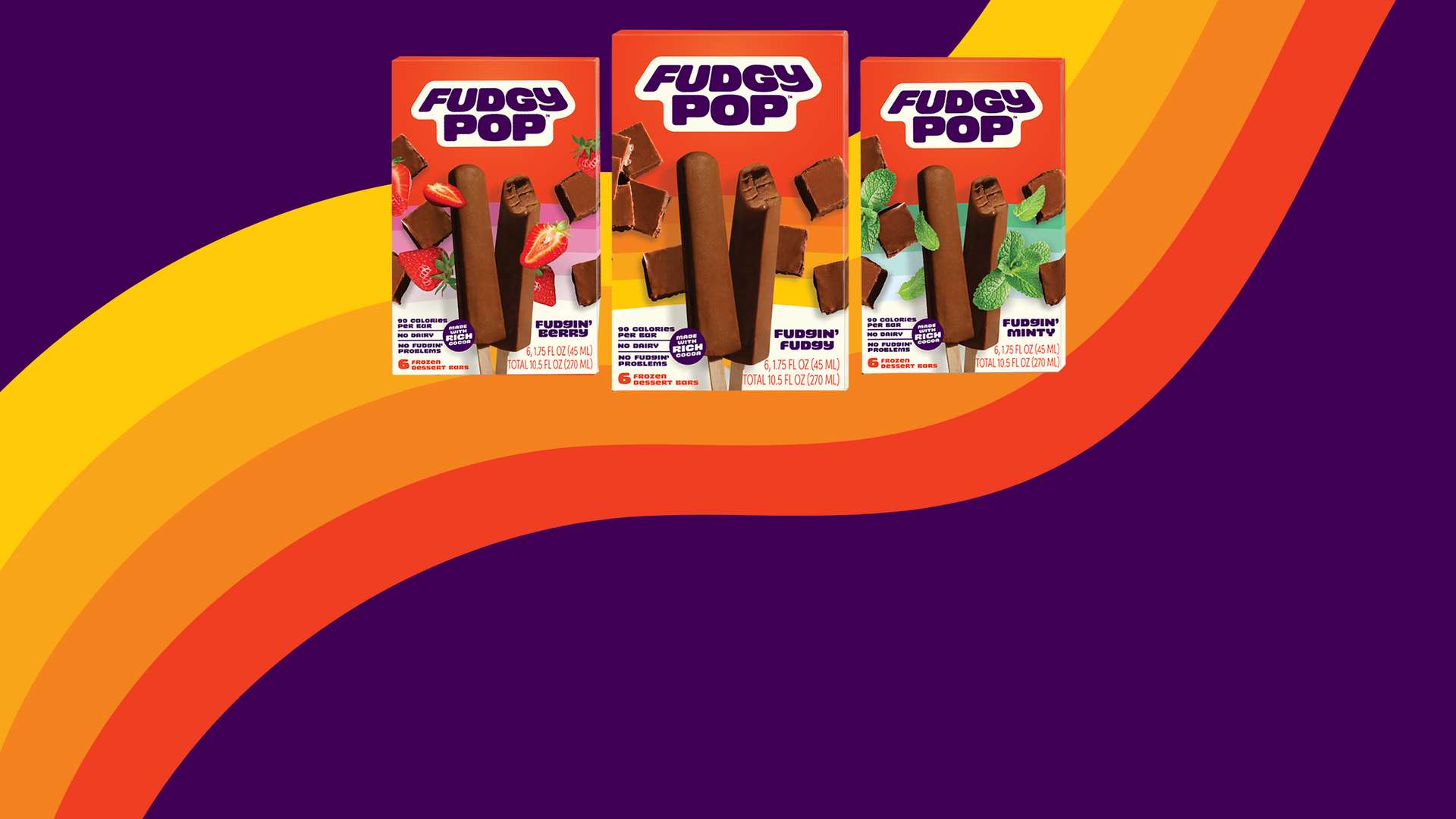 Fudgy Pop, The Richest, Reinvented Non Dairy Fudge Bars FudgyPop