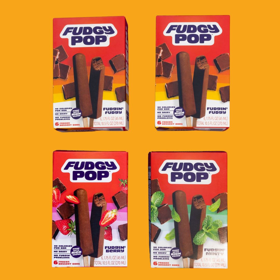 Assorted Fudgy Pop boxes